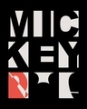 Shop Mickey Blocks Boyfriend T-Shirt (DL)-Full