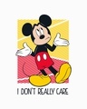 Shop Mickey Don't Care Half Sleeve T-Shirt (DL)-Full
