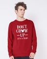 Shop Mickey Don't Grow Up Fleece-Light Sweatshirt (DL)-Front