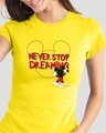 Shop Mickey Dreaming Half Sleeve T-Shirt (DL)-Front