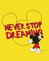 Shop Mickey Dreaming Half Sleeve T-Shirt (DL)