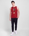 Shop Mickey Hanging Round Neck Vest (DL) Bold Red-Full