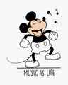Shop Mickey Music Boyfriend T-Shirt (DL)