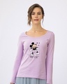 Shop Mickey Music Scoop Neck Full Sleeve T-Shirt (DL)-Front