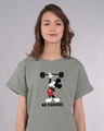 Shop Mickey No Excuses Boyfriend T-Shirt (DL)-Front