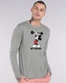 Shop Mickey No Excuses Full Sleeve T-Shirt (DL)-Front