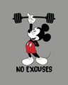 Shop Mickey No Excuses Full Sleeve T-Shirt (DL)-Full