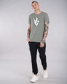 Shop Mickey Peace Half Sleeve T-Shirt (DL)-Full