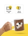 Shop Mickey Peeping Goofy Ceramic Mug,  (320ml, Brown, Single Piece)