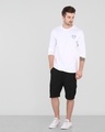 Shop Mickey Pizza Full Sleeve T-Shirt (DL) White-Full