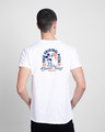 Shop Mickey Pizza Half Sleeve T-Shirt (DL) White-Design