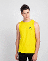 Shop Mickey Pizza Round Neck Vest (DL) Pineapple Yellow-Front