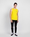 Shop Mickey Pizza Round Neck Vest (DL) Pineapple Yellow-Full