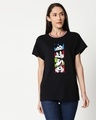 Shop Mickey Pop Block Boyfriend Varsity Rib H/S T-Shirt (DL) Multicolor-Front