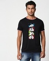 Shop Mickey Pop Block Crewneck Varsity Rib H/S T-Shirt (DL) Multicolor-Front