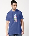 Shop Mickey Pop Block Half Sleeve Hoodie T-shirt