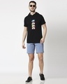 Shop Mickey Pop Block Half Sleeve Hoodie T-shirt (DL)-Design