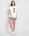 Shop Mickey Pop Blocks Boyfriend T-Shirt White (DL)-Full