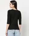 Shop Mickey Pop Blocks Round Neck 3/4 Sleeve T-Shirt Black (DL)-Design