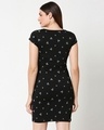 Shop Women's Black Mickey Silhouette AOP Dress-Full