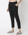Shop Women's Black Mickey Silhouette All Over Printed Pyjamas-Design