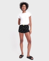 Shop Women's Black All Over Mickey Printed Shorts-Full