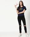 Shop Mickey Strip Color Boyfriend Varsity Rib T-Shirt (DL) Multicoclor-Design