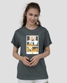 Shop Mickey Trio Call Boyfriend T-Shirt (DL)-Front