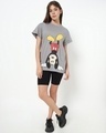Shop Mickey Upside Down Boyfriend T-shirt-Full
