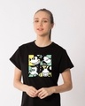 Shop Mickey Window Mood Boyfriend T-Shirt (DL)-Front