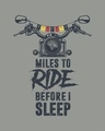 Shop Miles To Ride Full Sleeve T-Shirt-Full