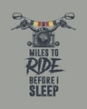 Shop Miles To Ride Half Sleeve T-Shirt-Full