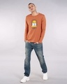 Shop Milestone Full Sleeve T-Shirt Vintage Orange-Design