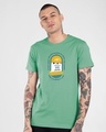 Shop Milestone Half Sleeve T-Shirt Jade Green -Front