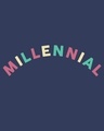 Shop Millennial 3/4th Sleeve Slim Fit T-Shirt-Full