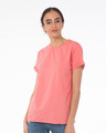 Shop Millennial Pink Boyfriend T-Shirt-Front