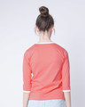 Shop Millennial Pink-White Ringer 3/4 Sleeve T-Shirts-Design