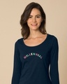 Shop Millennial Scoop Neck Full Sleeve T-Shirt-Front