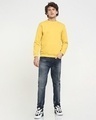 Shop Men's Yellow Fleece Sweatshirt-Full
