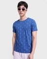 Shop Minimal Anchor Half Sleeves AOP T-Shirt-Front