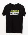 Shop Minimal Back Down Half Sleeve T-Shirt-Front