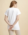 Shop Women's White Minimal Believe Typography Boyfriend T-shirt-Full