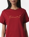 Shop Minimal Believe Boyfriend T-Shirt-Front