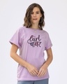 Shop Minimal Girl Power Boyfriend T-Shirt-Front