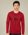 Shop Minimal Harry Potter Full Sleeve T-Shirt (HPL)-Front