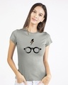Shop Minimal Harry Potter Half Sleeve T-shirt (HPL)-Front