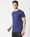 Shop Minimal Leaf Half Sleeves AOP T-Shirt-Design