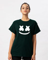 Shop Minimal Marshmello Boyfriend T-Shirt-Front