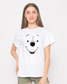 Shop Minimal Pooh Boyfriend T-Shirt-Front