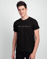 Shop Minimal Unisex Half Sleeve T-Shirt-Front